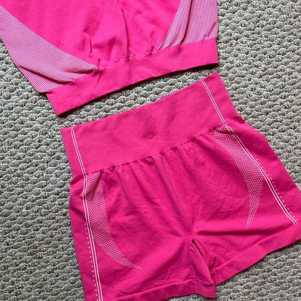 Pink Athletic Two-Piece Set - Picture 2 of 5
